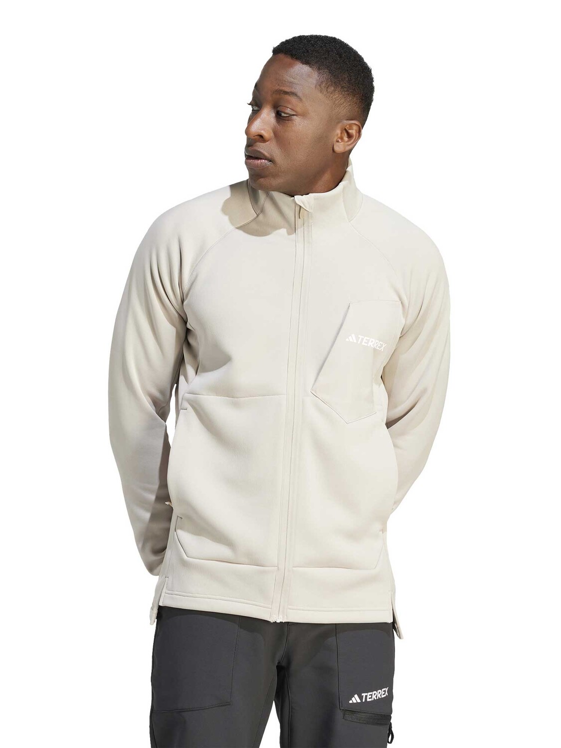 

Спортивный топ Adidas Performance Terrex Xperior Medium Fleece, серый