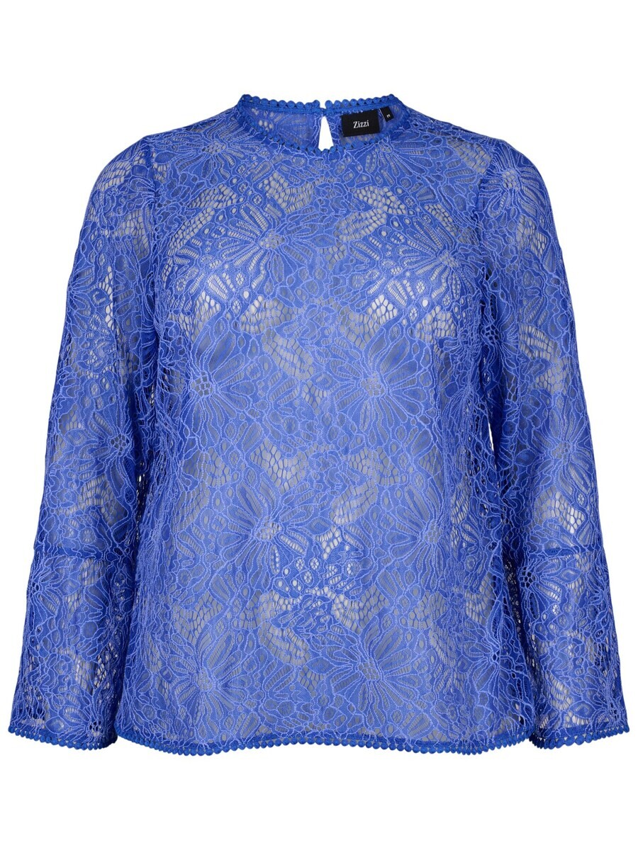 

Кружевная блузка Zizzi Blouse EJANNE, синий
