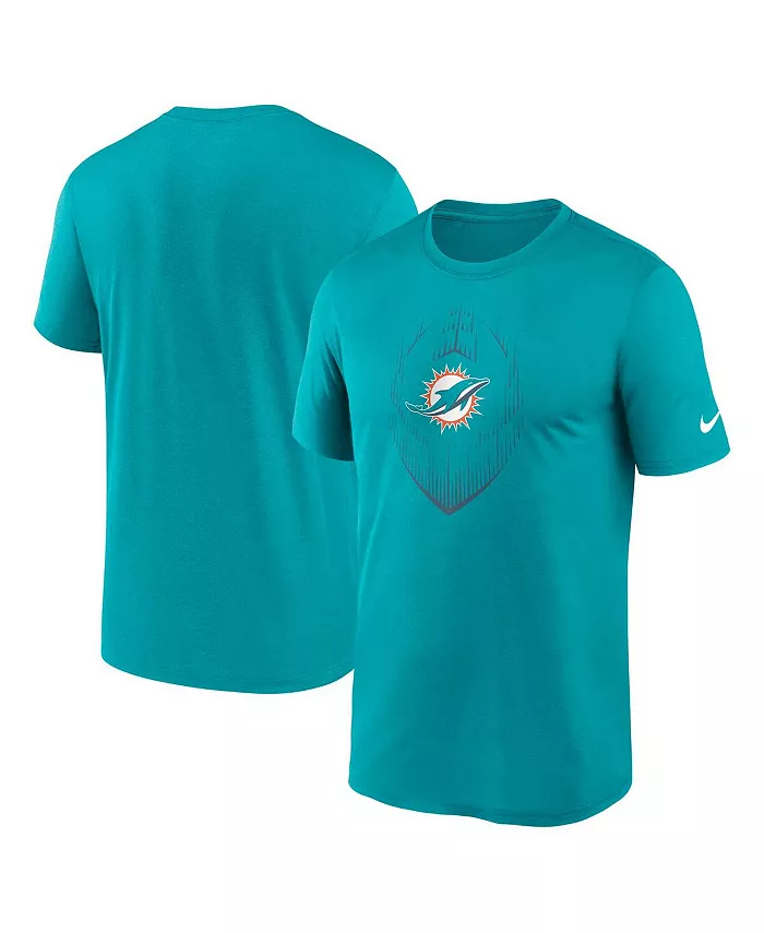 

Мужская футболка Aqua Miami Dolphins Big Tall Blitz Legend Icon Nike