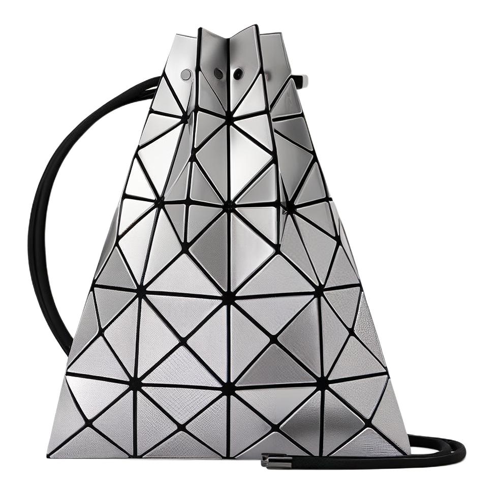 

ISSEY MIYAKE Сумка-ведро из ПВХ через плечо кроссбоди женская серебристая