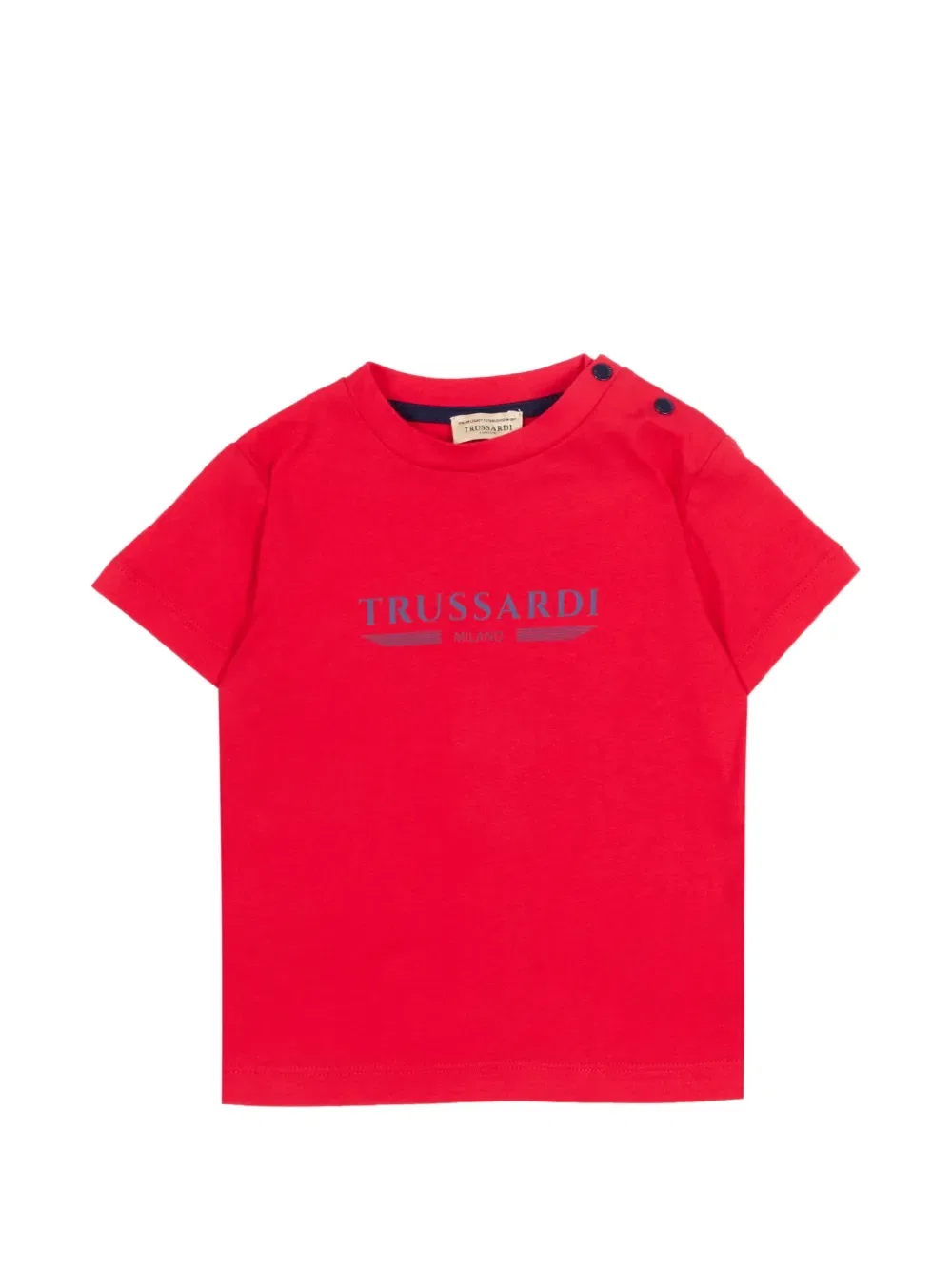 Футболка с коротким рукавом и логотипом Trussardi Junior, красный