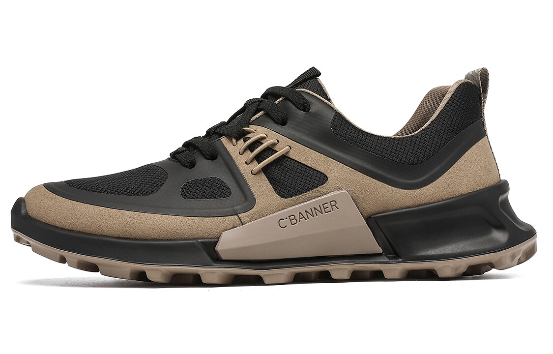 

Кроссовки C°BANNER Lifestyle Shoes Men Low-top Beige/Black, бежевый/черный