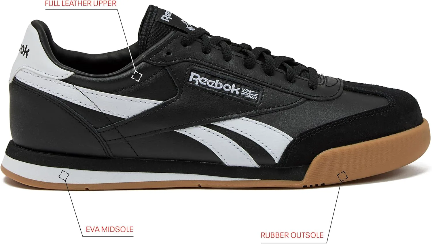 Мужские кроссовки Reebok Campio XT, черно-белый — фото 2
