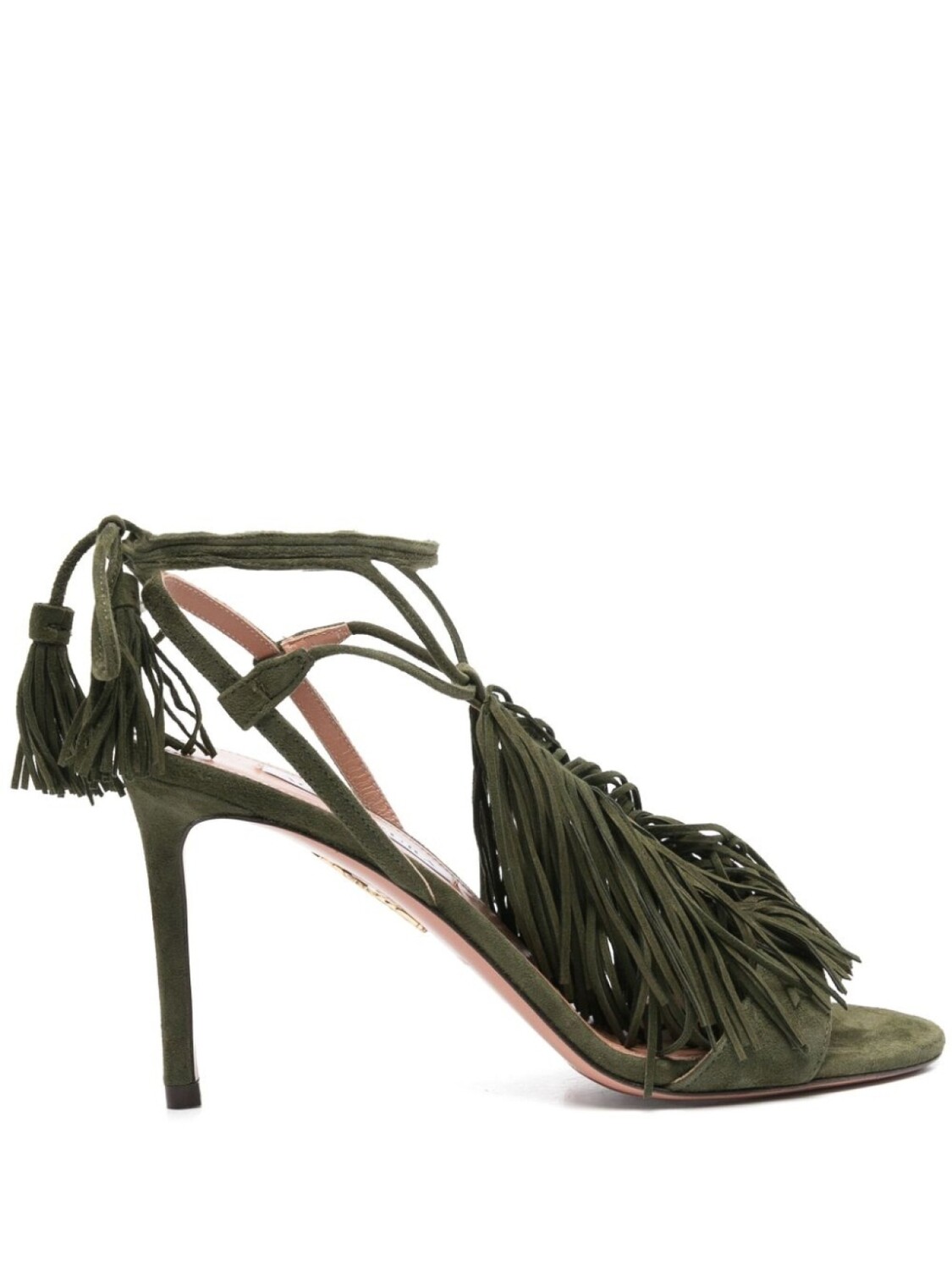Aquazzura босоножки Gytane 85, зеленый