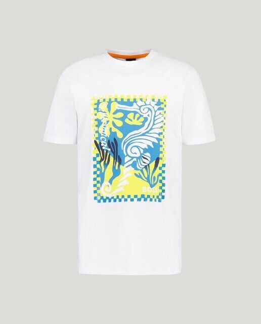 

Мужская футболка с коротким рукавом Boss Orange, белый