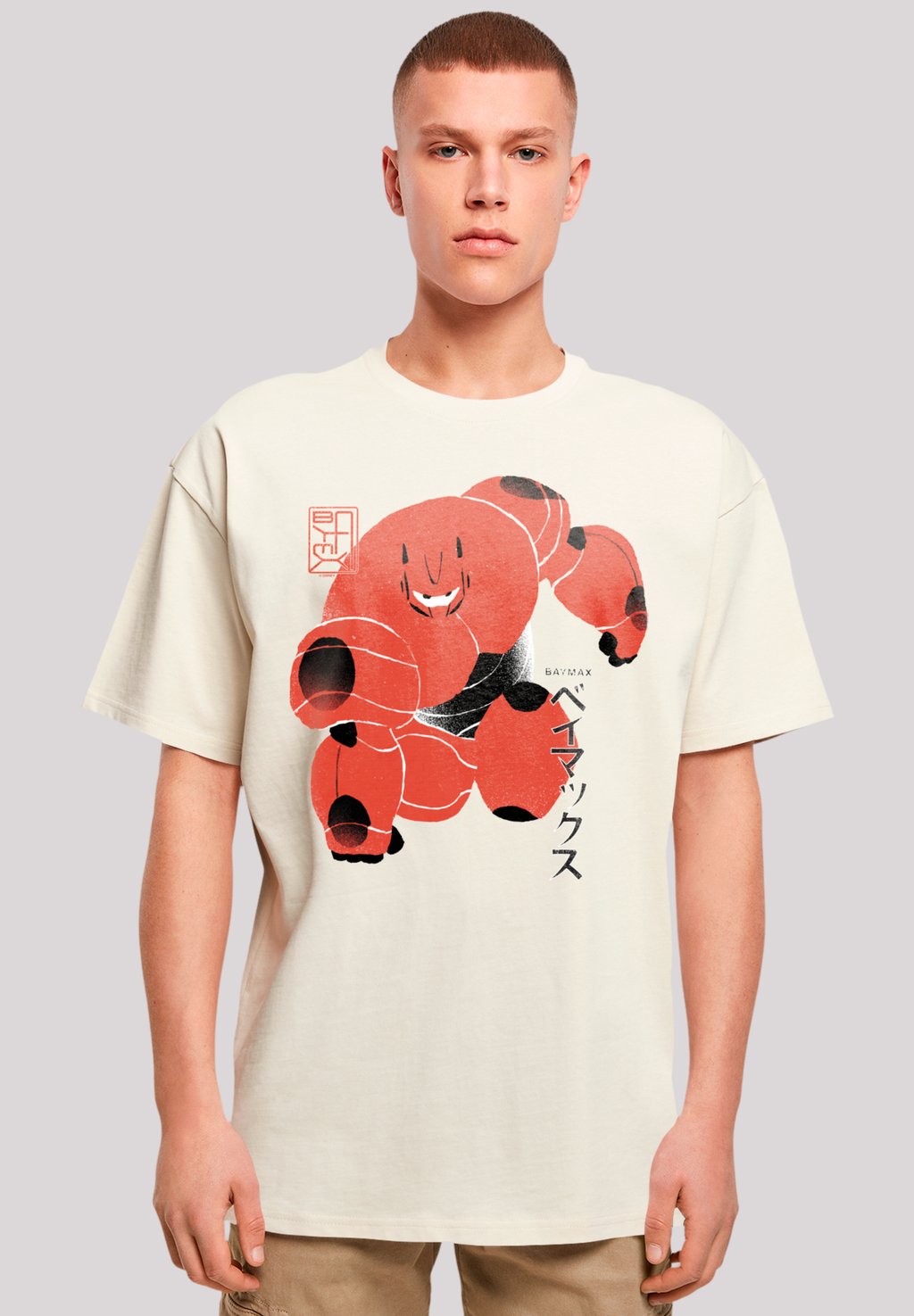 

Футболка с принтом BIG HERO 6 BAYMAX SUITE POSE F4NT4STIC, песочный