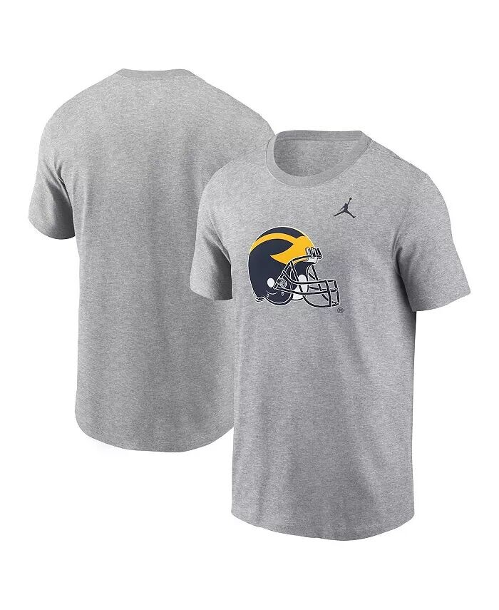 

Мужская футболка Jordan Heather Grey Michigan Wolverines Primetime Evergreen с альтернативным логотипом Nike
