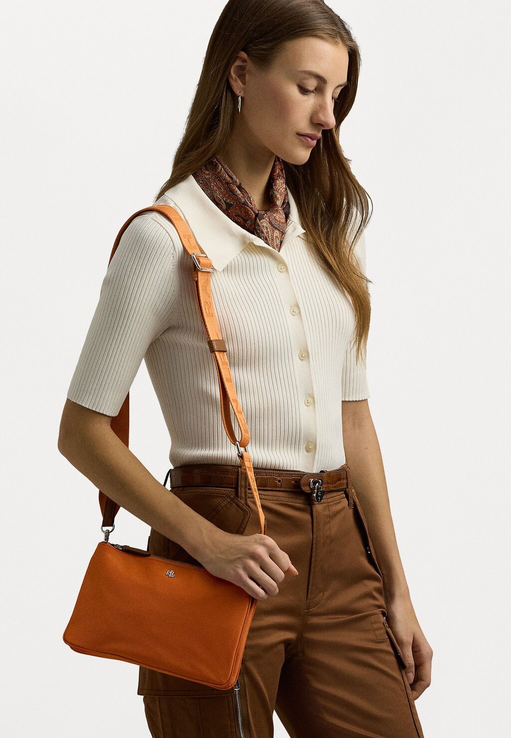 

Сумка через плечо LANDYN CROSSBODY MEDIUM Ralph Lauren, желтовато-коричневый