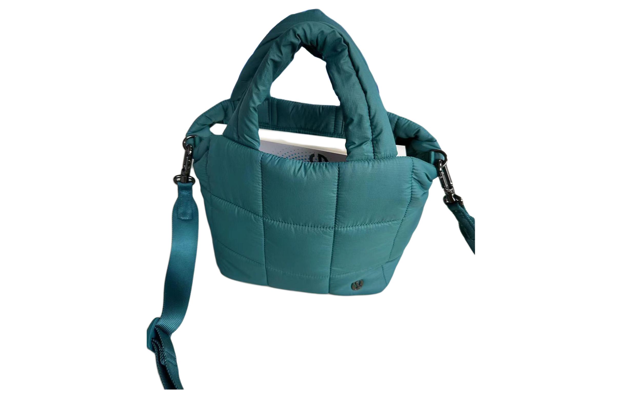

Lululemon Сумка через плечо из нейлона бирюзового цвета, Blue Green