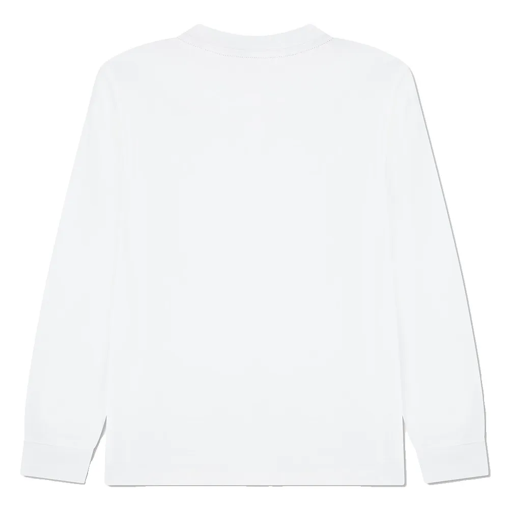 Детская футболка с длинным рукавом Lacoste Icon Core Lacoste kids, белый — фото 2