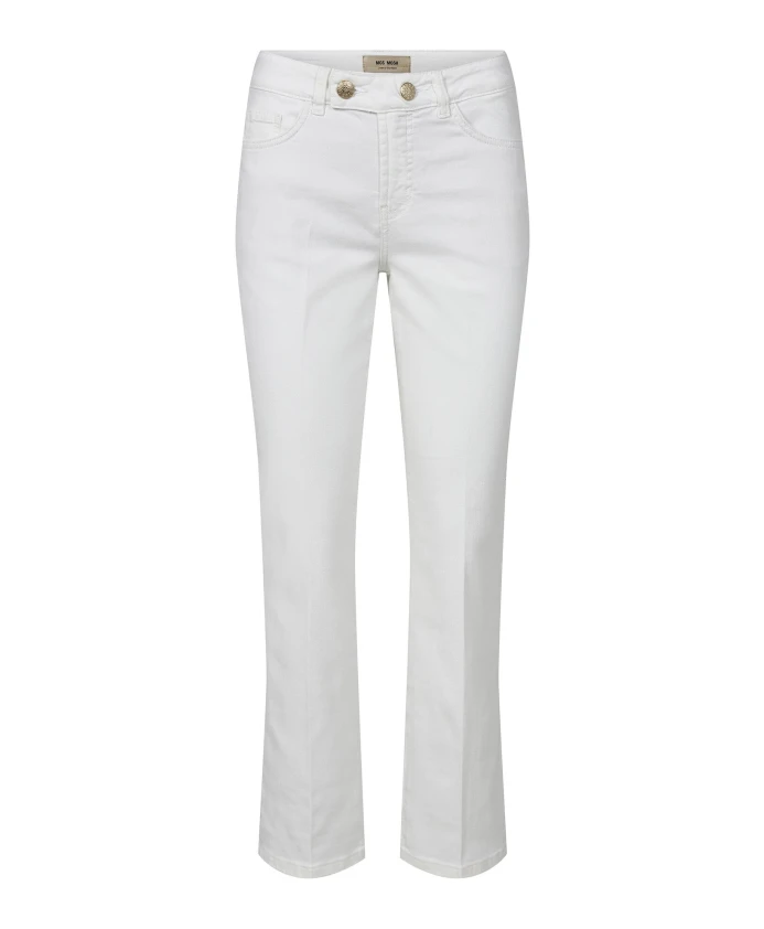 

Белые расклешенные джинсы в стиле бьянко Mos Mosh, белый