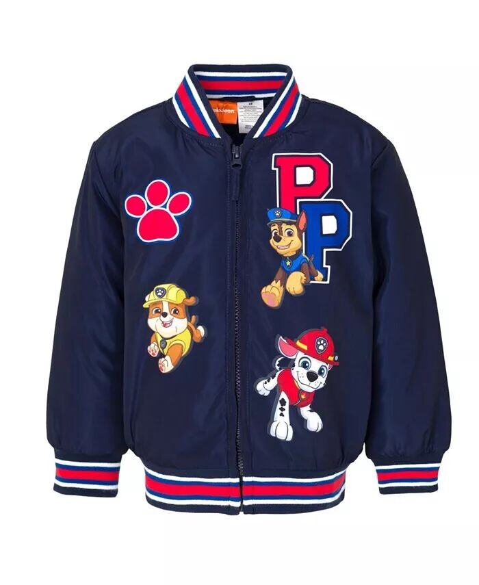 

Университетский бомбер на молнии для мальчиков (2–7–8 лет) Paw Patrol, синий