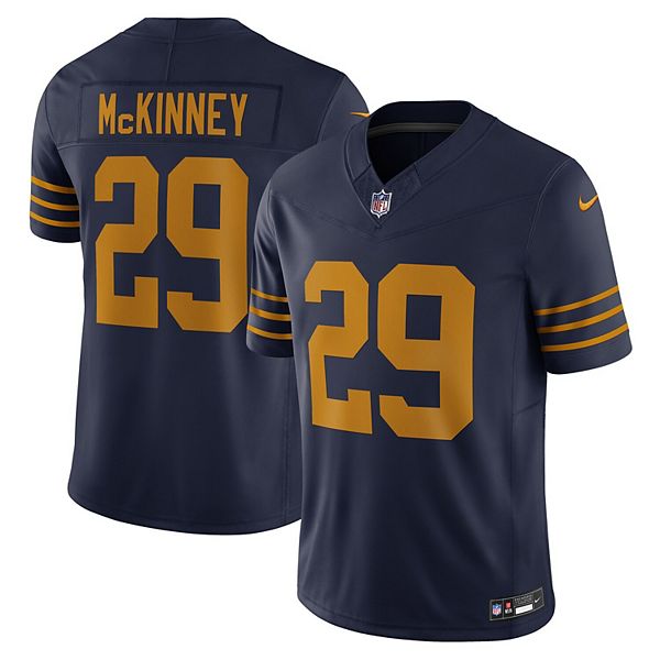 

Мужская футболка Xavier McKinney Navy Green Bay Packers The 1923 Classic Vapor FUSE Limited Nike