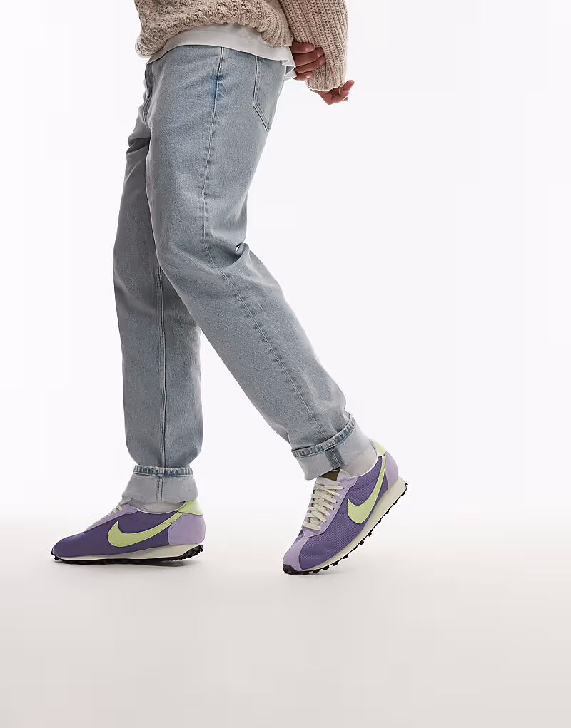 Кроссовки унисекс Nike LD-1000 фиолетового и зеленого цвета — фото 2