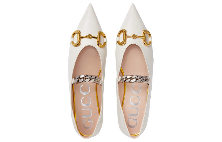 Шлепанцы (WMNS) Gucci Shoe White — фото 3
