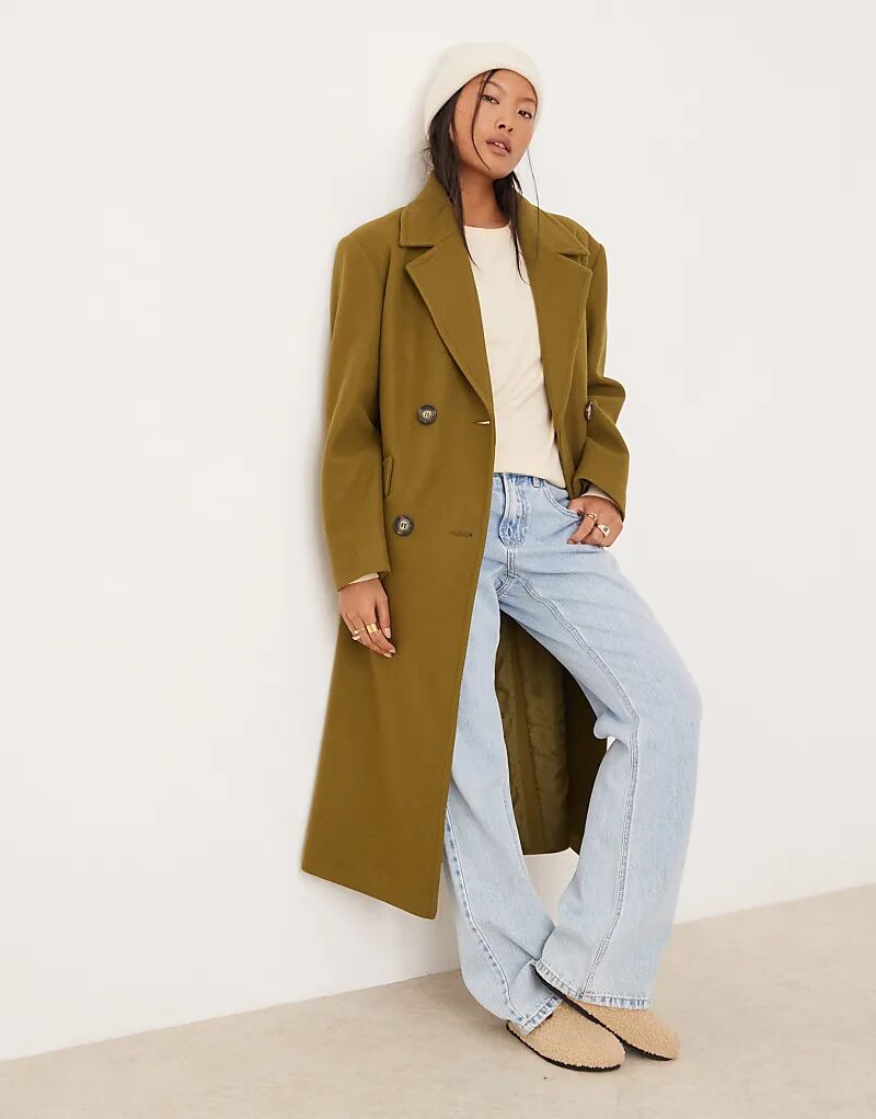 

Мисс Селфридж миниатюрное вечернее пальто цвета хаки с поясом Miss Selfridge