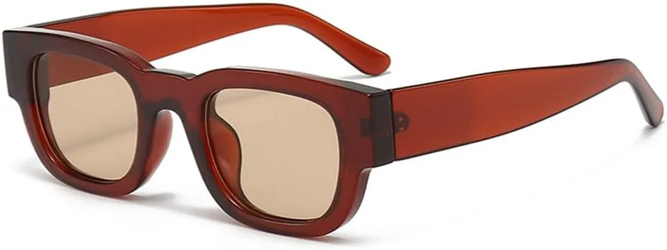 

MUTYNE Популярные модные солнцезащитные очки для женщин, ретро, ​​конфетные цвета, для мужчин, панк, защита от УФ-излучения UV400, трендовые солнцезащитные очки, Tea