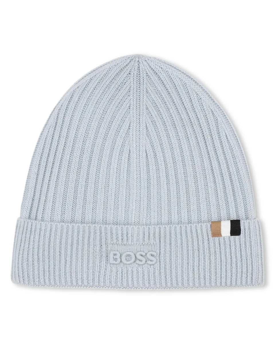 

Шапочка для маленького мальчика из полиэстера BOSS Kidswear, синий