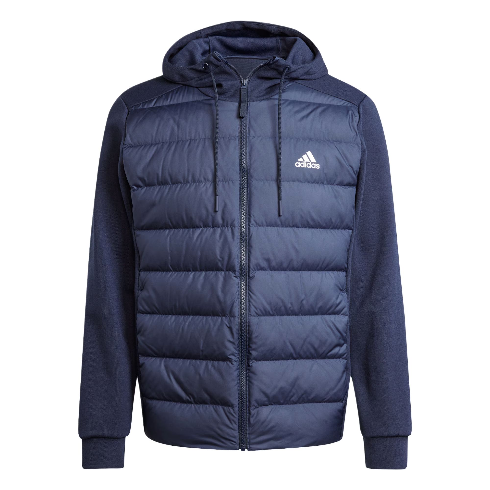 

КУРТКА-ПУХОВИК ГИБРИДНАЯ ESSENTIALS Мужская куртка-пуховик Legend Ink Adidas, Legend Ink