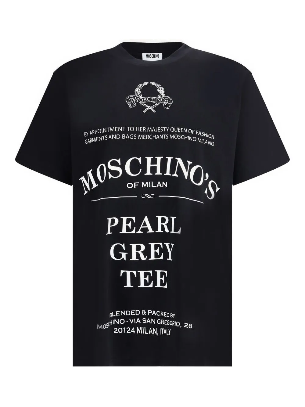 

Футболка с логотипом Moschino, черный