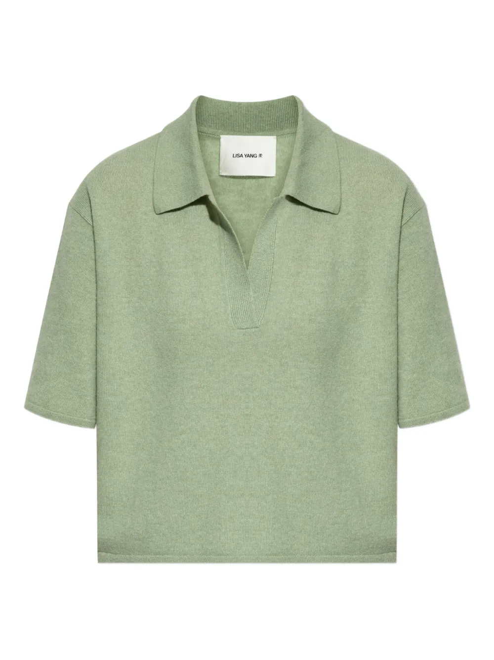 

Футболка с воротником поло Lisa Yang, зеленый