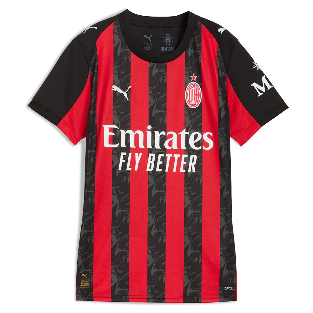 

Футболка с коротким рукавом Puma AC Milan Replica 25/26 home Woman, красный