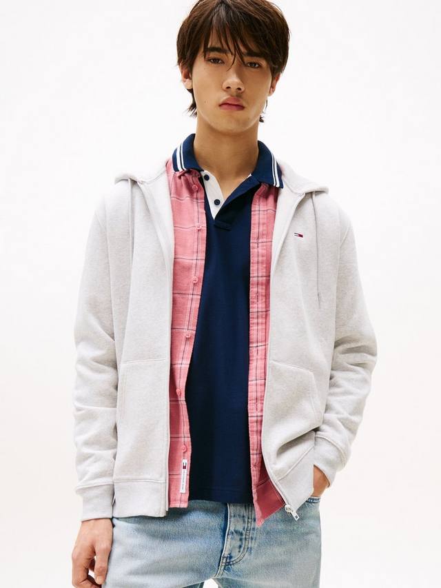 

Толстовка с капюшоном из смеси хлопка Tommy Hilfiger, цвет Silver Grey Heather