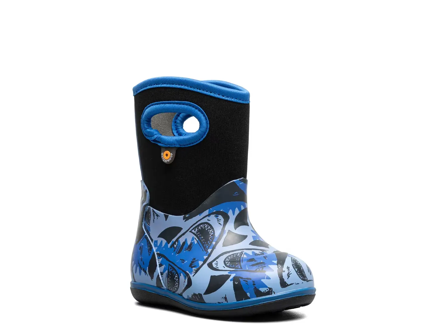 

Классические детские резиновые сапоги - детские Bogs, Blue Shark Print