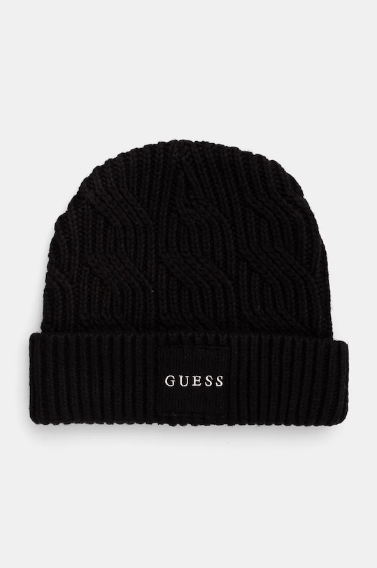 

Шапка с добавлением шерсти CABLE BEANIE Guess, черный