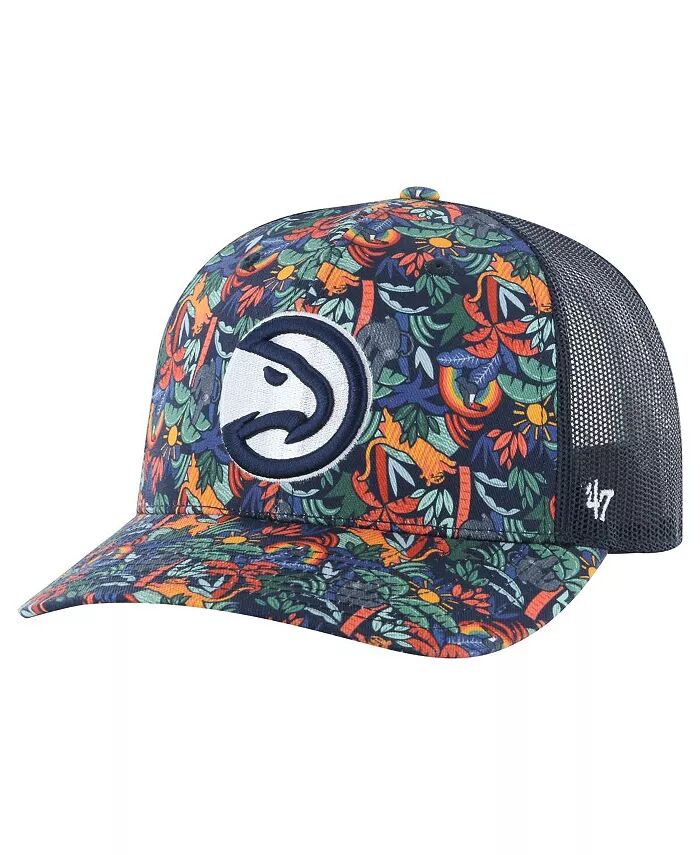 

Мужская темно-синяя регулируемая кепка Atlanta Hawks Jungle Trucker '47 Brand, синий