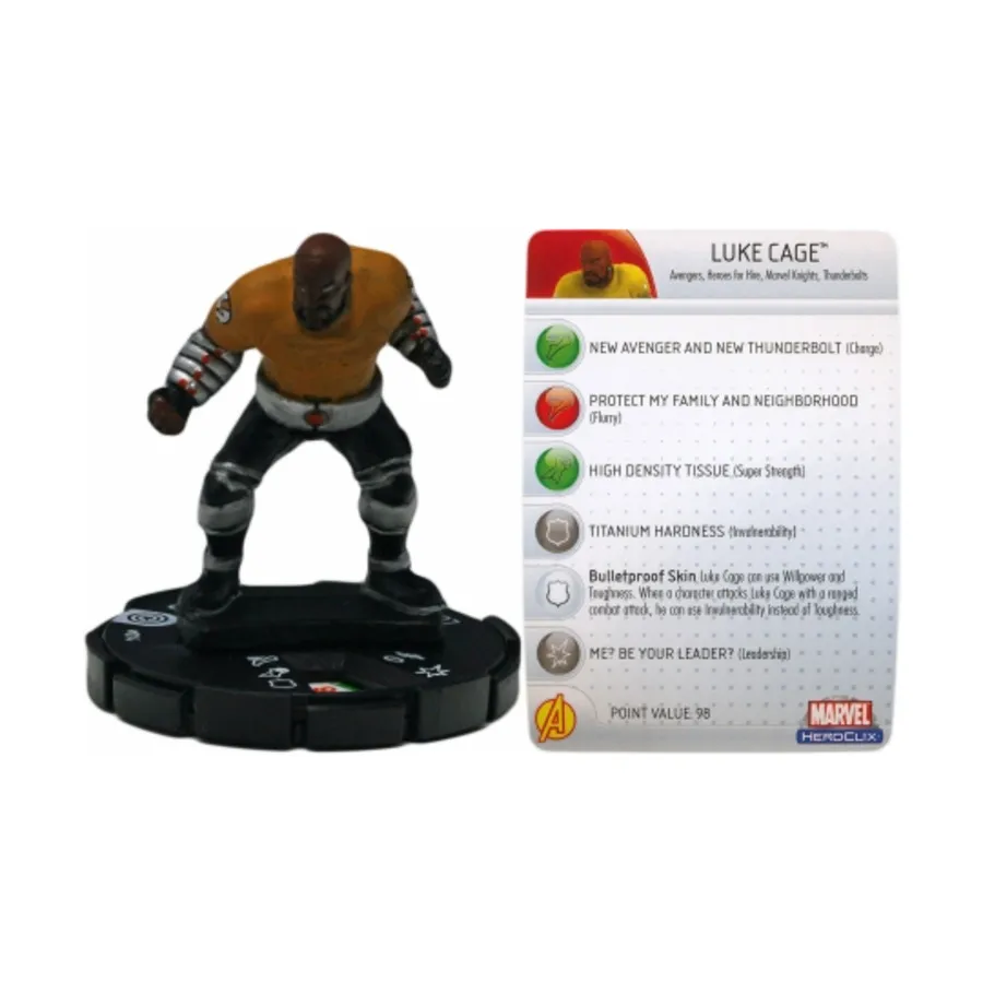 

Люк Кейдж, Marvel HeroClix - Captain America - Singles