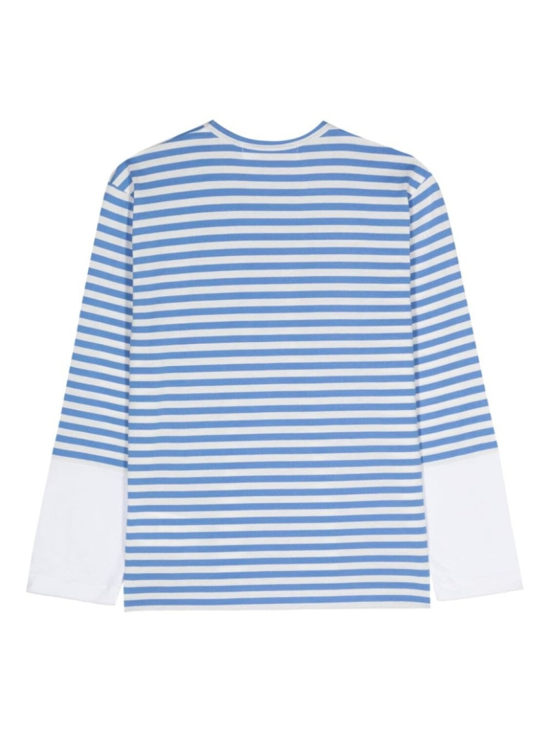 Comme Des Garçons Play полосатая футболка с логотипом, синий — фото 2