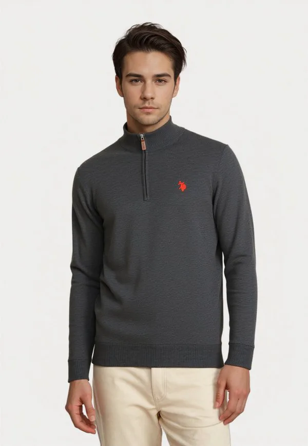 Джемпер troyer с половинной молнией U.S. Polo Assn., Anthrazit