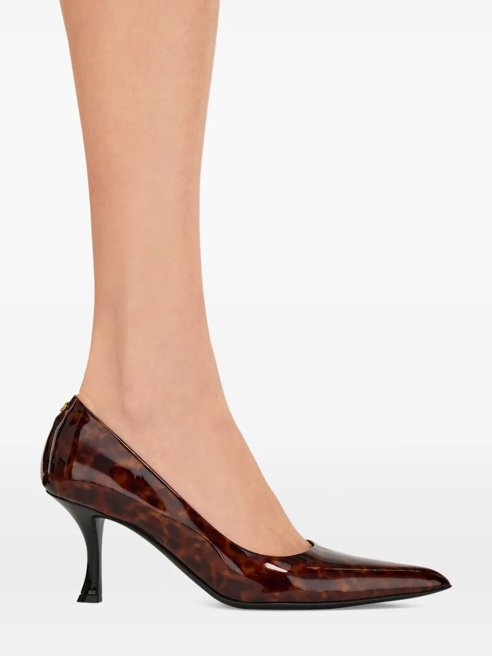 Туфли черепаховой расцветки Ferragamo, коричневый — фото 4