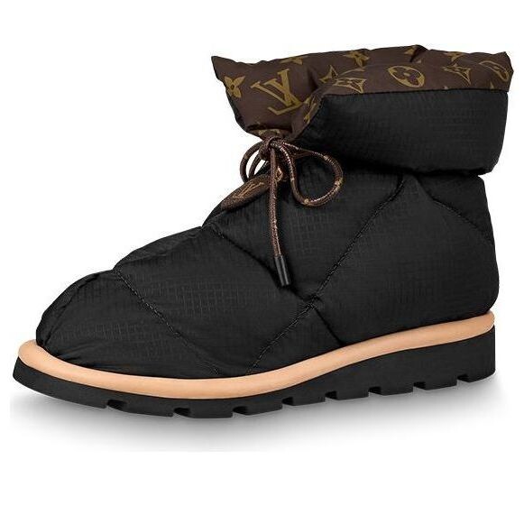 Кроссовки pillow comfort ankle boots 'black with brown' Louis Vuitton, черный