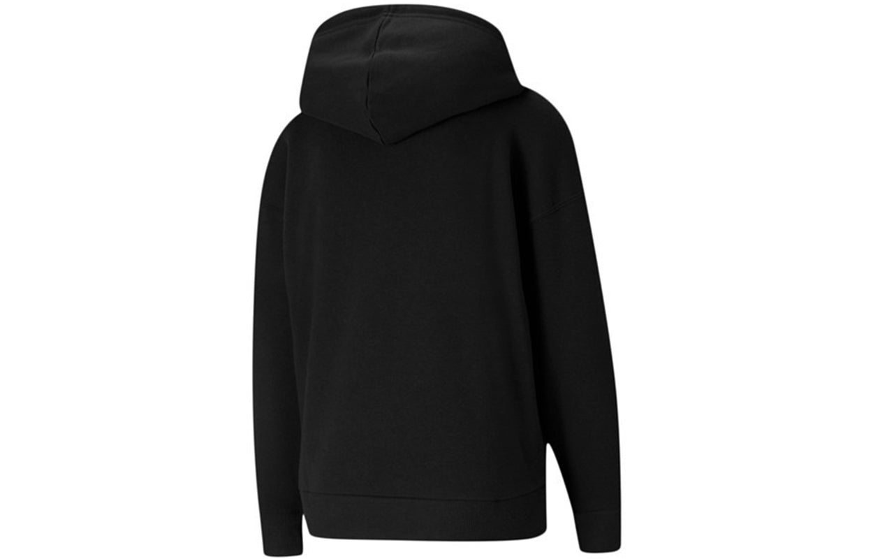 Толстовка (WMNS) PUMA Classics Logo Printing Sports Hoodie Black 531385-51 — фото 2