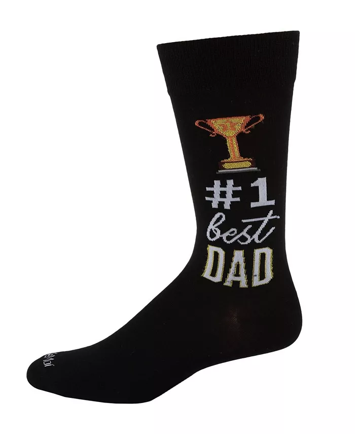 

Мужские носки-гетры 1 Dad Trophy Novelty Crew Sock MeMoi, черный