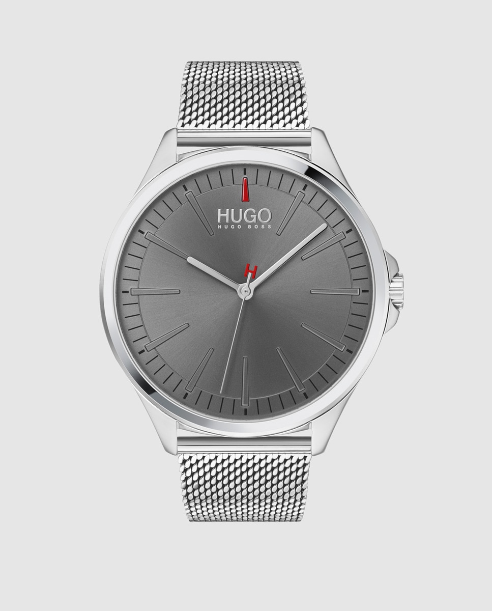 

Hugo 1530135 мужские часы из серой стали Hugo, серый