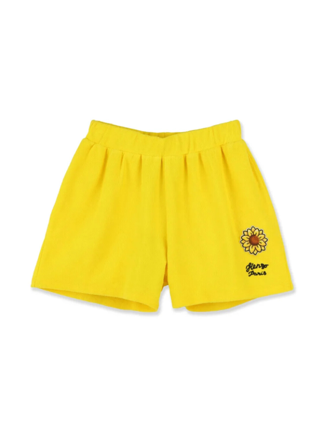 

Kenzo Kids короткие шорты с нашивкой, желтый