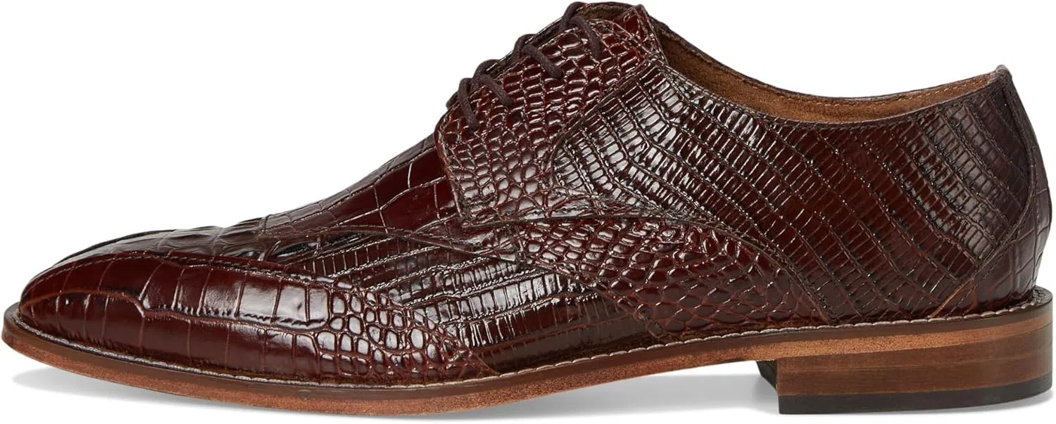 Мужские оксфорды Stacy Adams Tristano Bike Toe на шнуровке с мыском, Cognac — фото 4