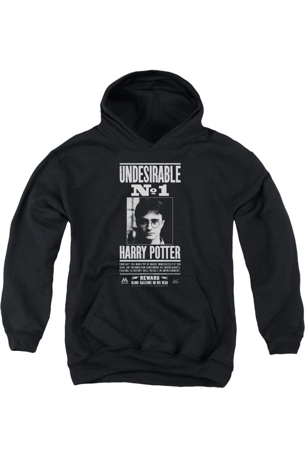 

Толстовка с капюшоном Harry Potter Undesirable No 1 Youth Gildan, черный