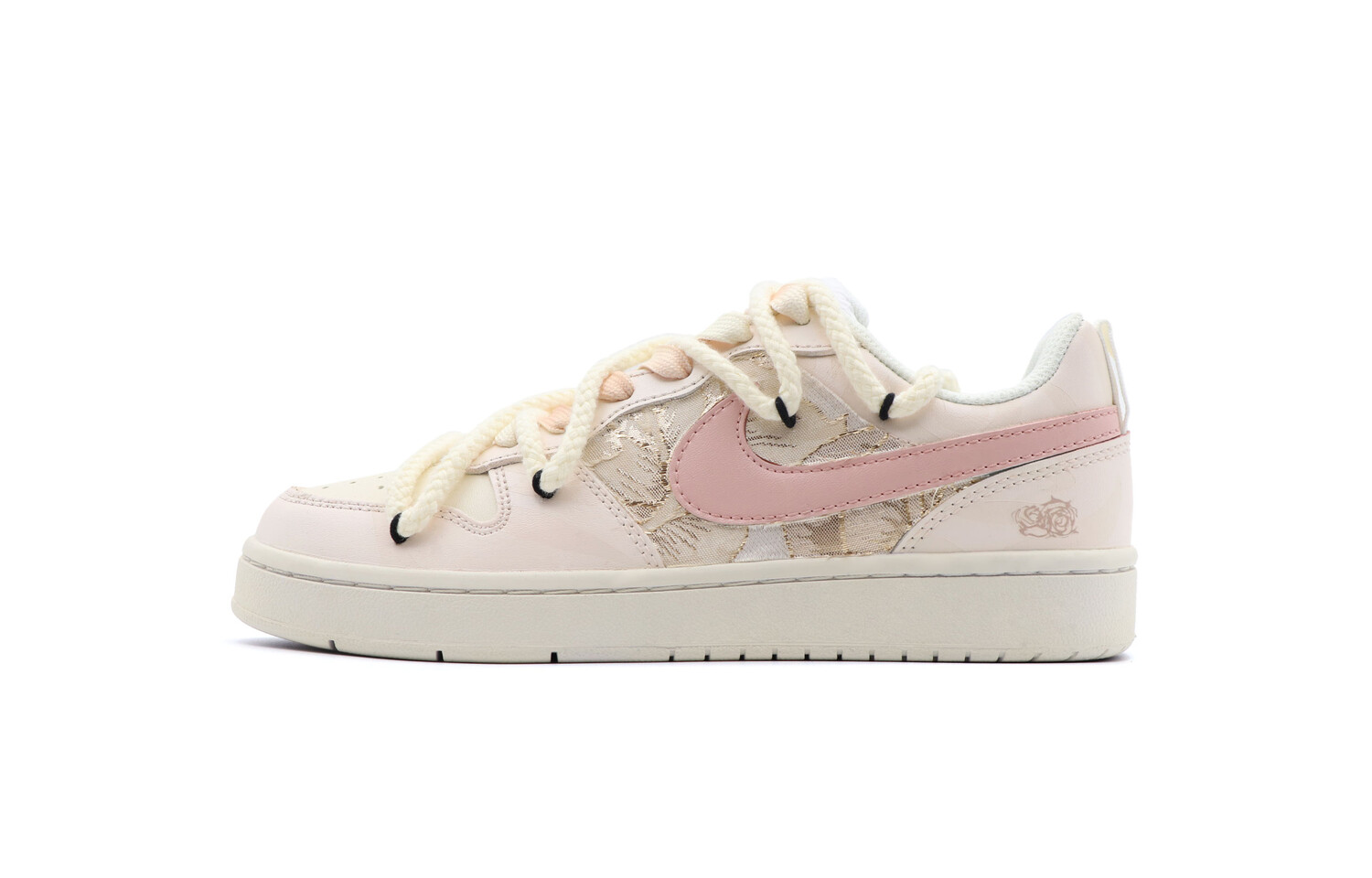 

Кроссовки Nike Dunk Skateboarding Shoes Women's Low-top Pink/Beige, розовый