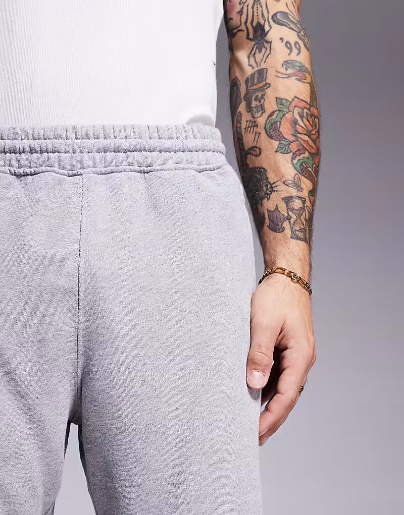 Шорты Essential в цвете «меланжевый серый» Adidas Originals — фото 2