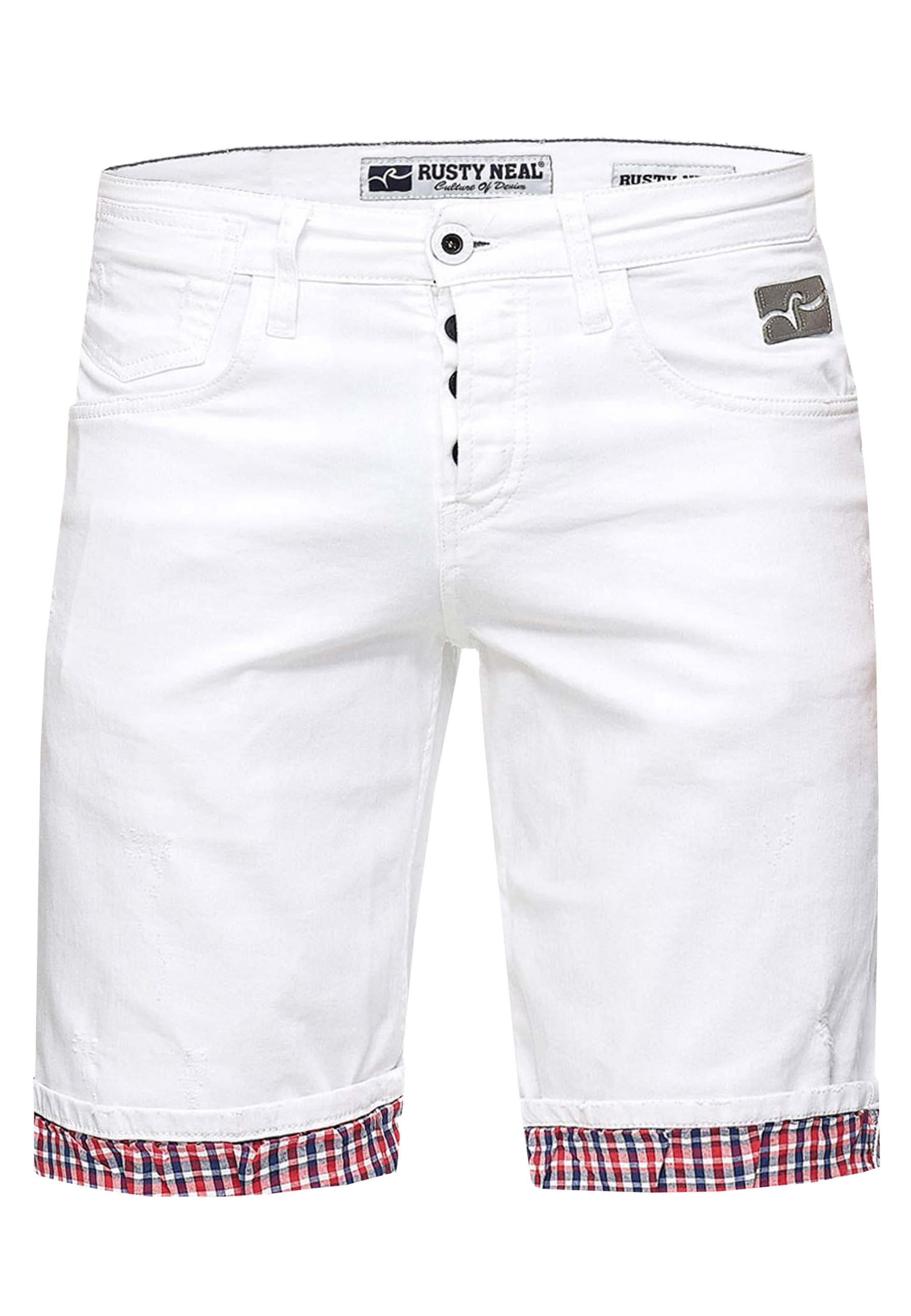 

Rusty Neal Джинсовые шорты Regular 'Birken' в белом цвете
