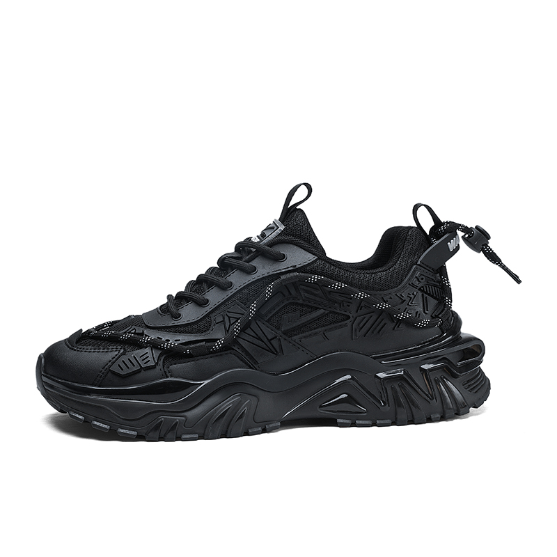 WARRIOR Кроссовки Chunky мужские Low top Black/Gray/Beige — фото 3