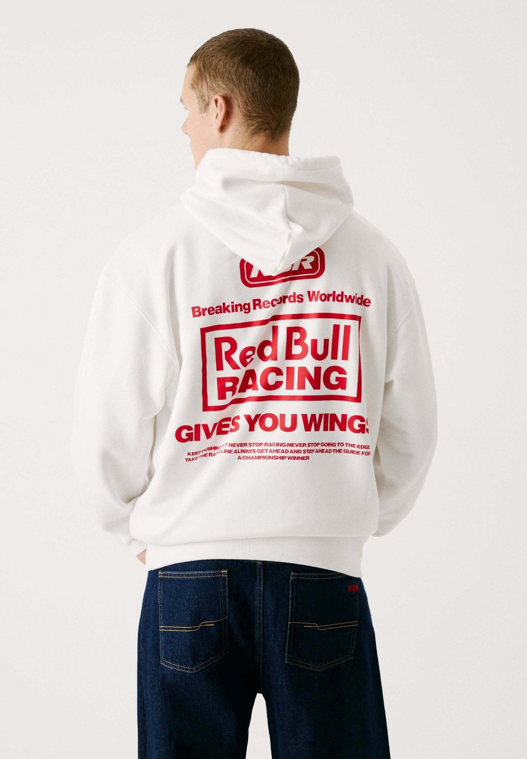 

Толстовка с капюшоном BREAKING RECORDS Red Bull Racing x Pepe Jeans, слоновая кость