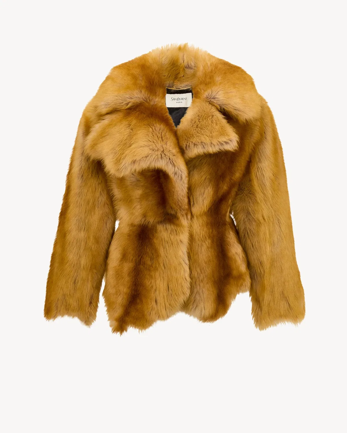 Укороченная дубленка Saint Laurent, оранжевый