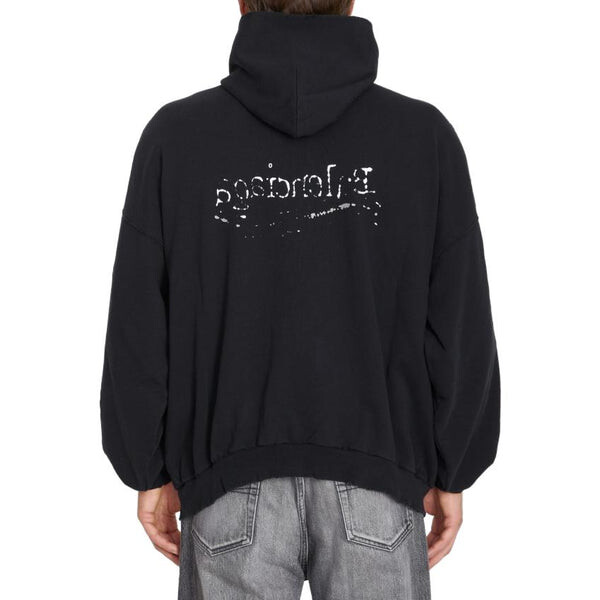 Толстовка hand drawn political campaign hoodie 'black' Balenciaga, черный — фото 3