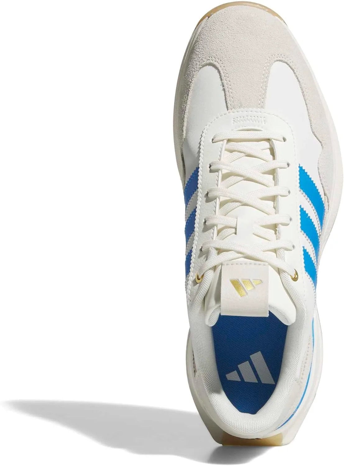 Мужские гольф-кроссовки Adidas Golf S2G 26 из текстиля без шипов, белый/синий — фото 3