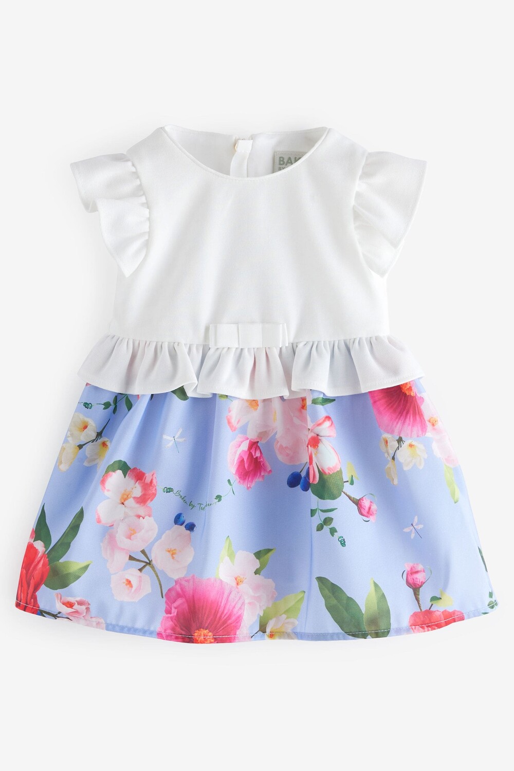 

Платье с эффектом 2 в 1 и рюшами Baker By Ted Baker, синий